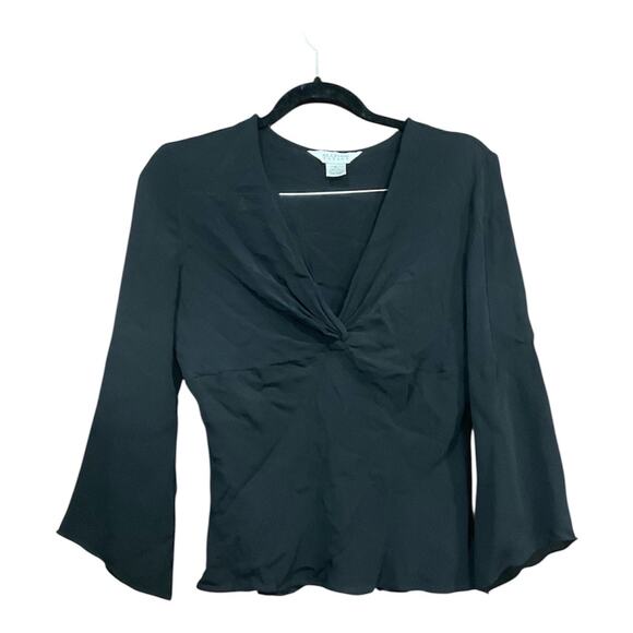 Y2K Silk Allison Taylor Top Women Black XL - Picture 1 of 4